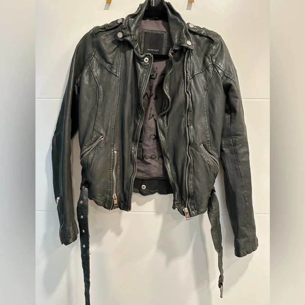 Moto Jacket- Lamb Skin Leather - Picture 3 of 16
